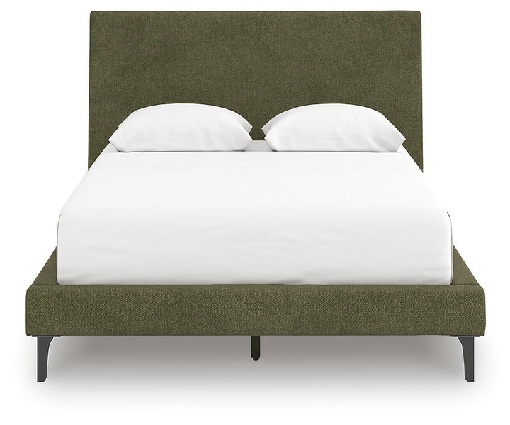 Chirason Full Upholstered Bed with Roll Slats - Green (3)