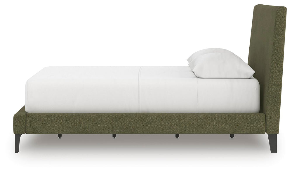 Chirason Full Upholstered Bed with Roll Slats - Green (6)