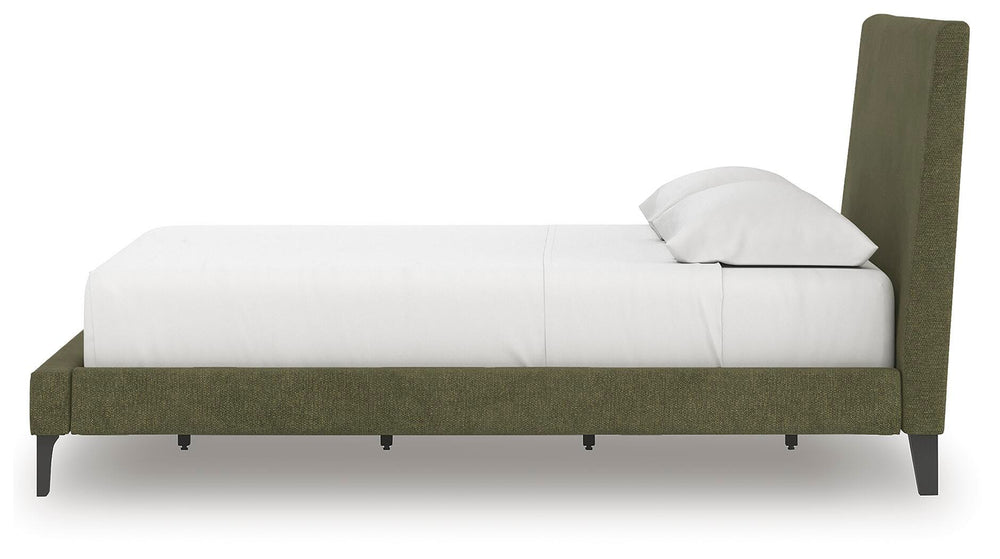 Chirason Queen Upholstered Bed with Roll Slats - Green (8)