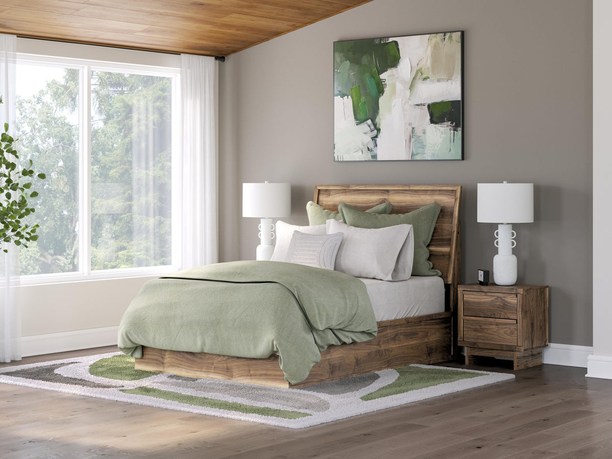Chirason Full Panel Bed - Brown (2)