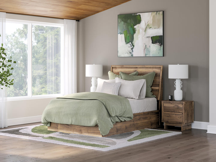 Chirason Full Panel Bed - Brown (2)