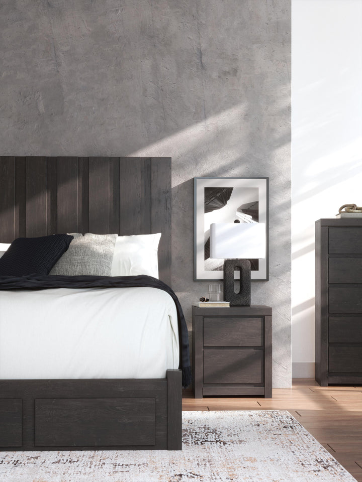 Fraluna Nightstand - Dark Gray (12)