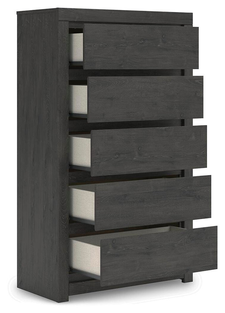 Fraluna Chest of Drawers - Dark Gray (4)