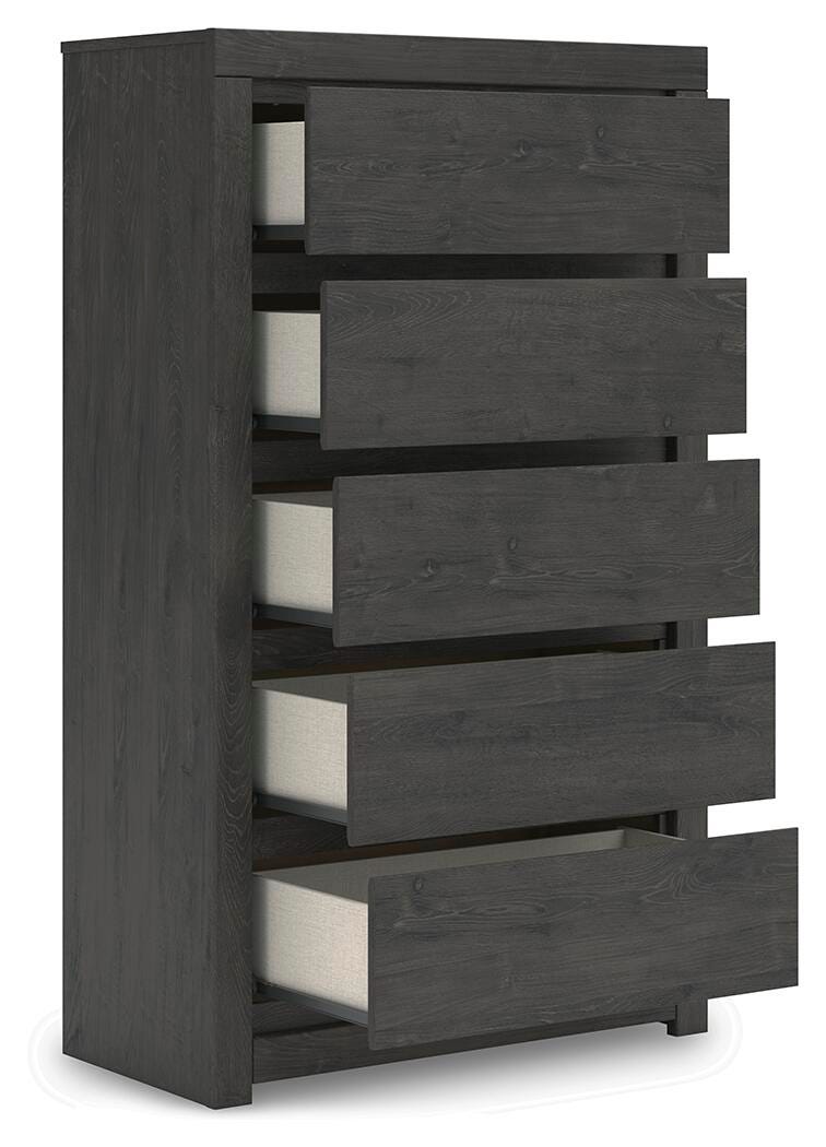 Fraluna Chest of Drawers - Dark Gray (4)