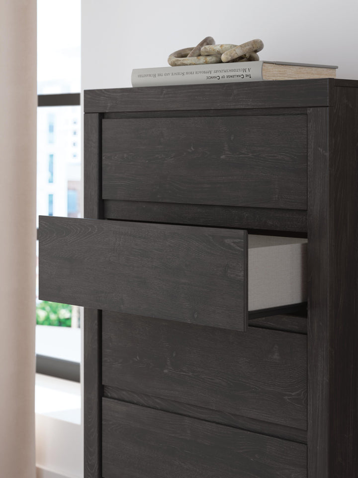 Fraluna Chest of Drawers - Dark Gray (10)