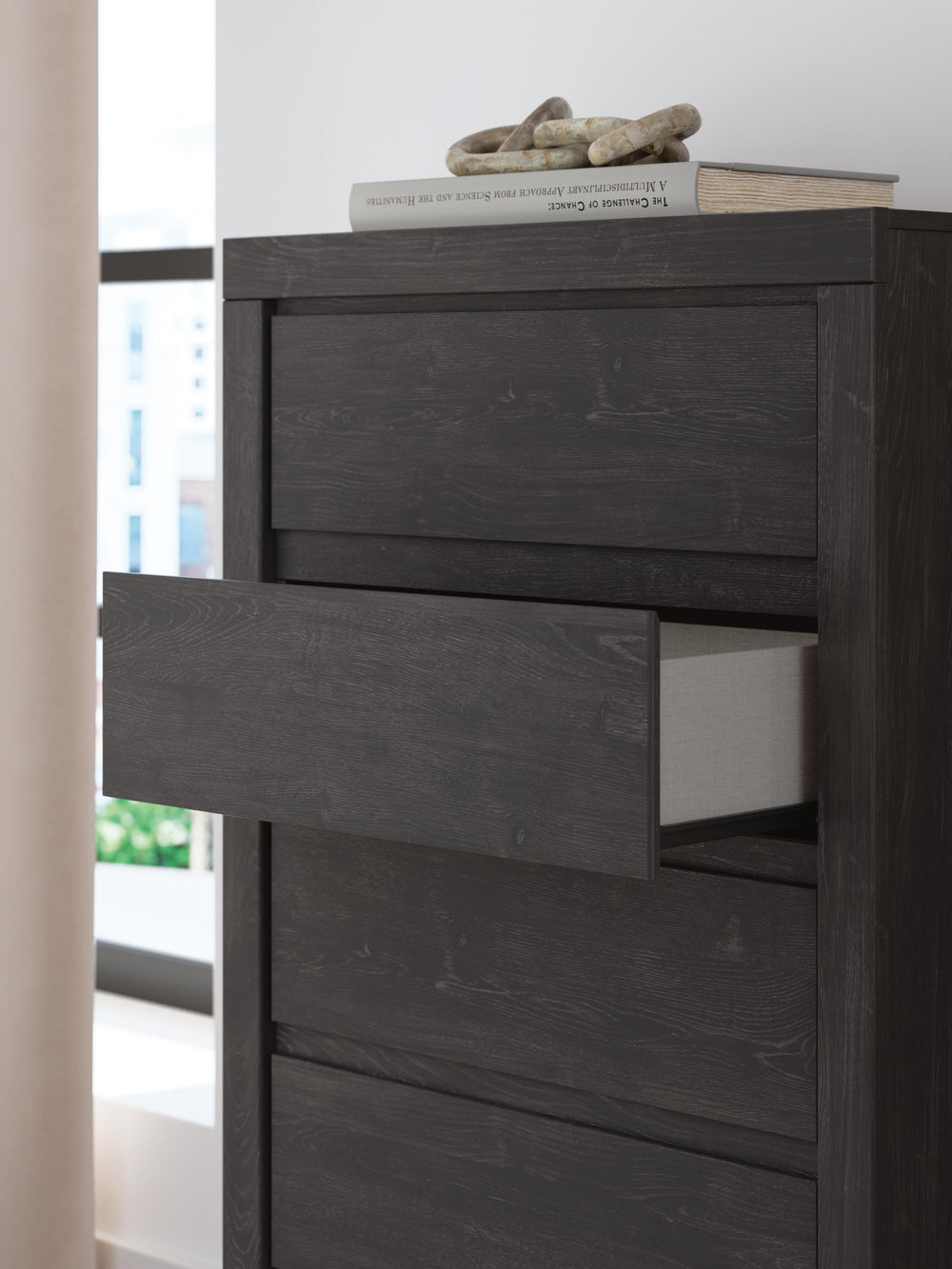 Fraluna Chest of Drawers - Dark Gray (10)