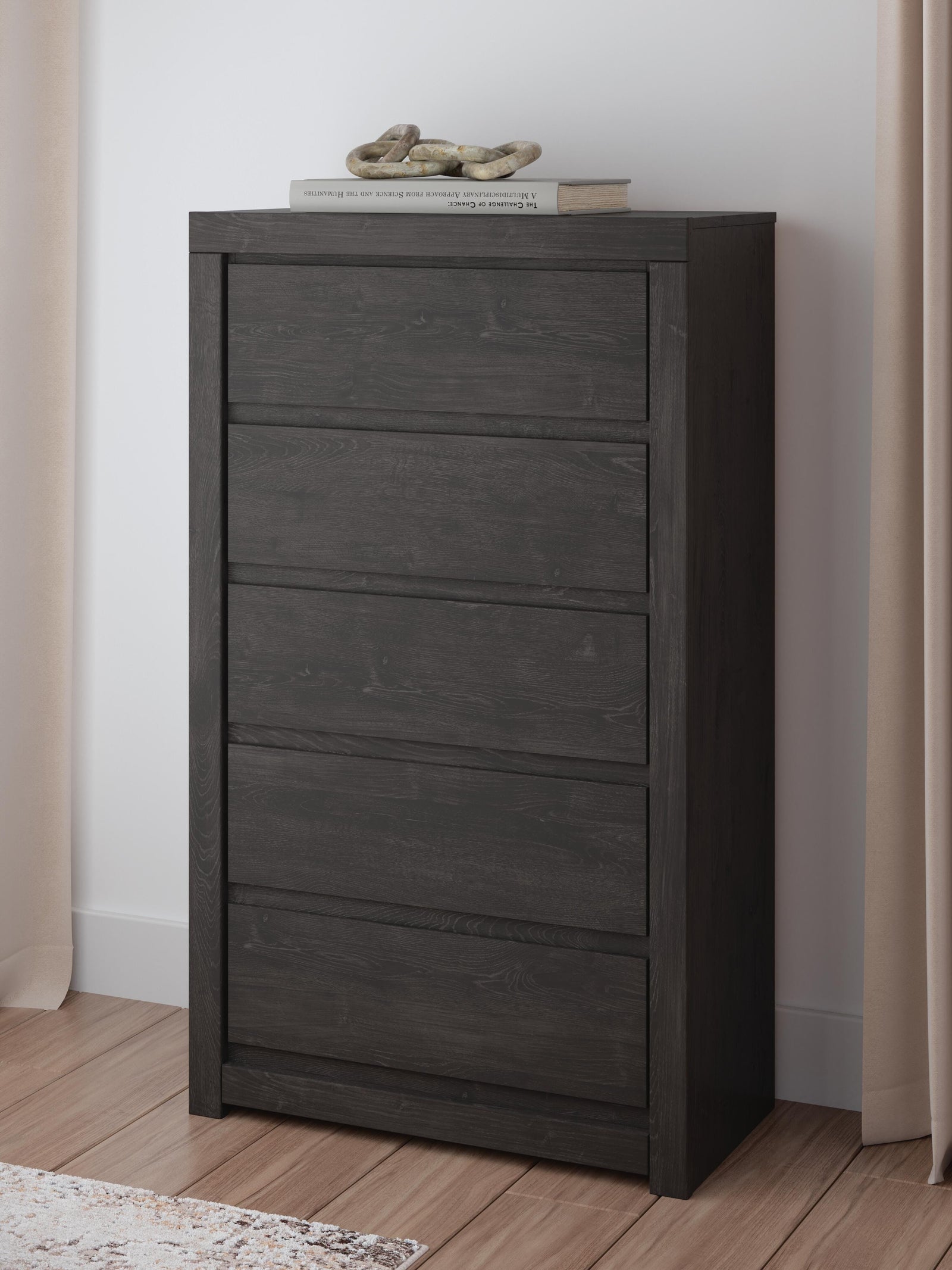 Fraluna Chest of Drawers - Dark Gray (2)