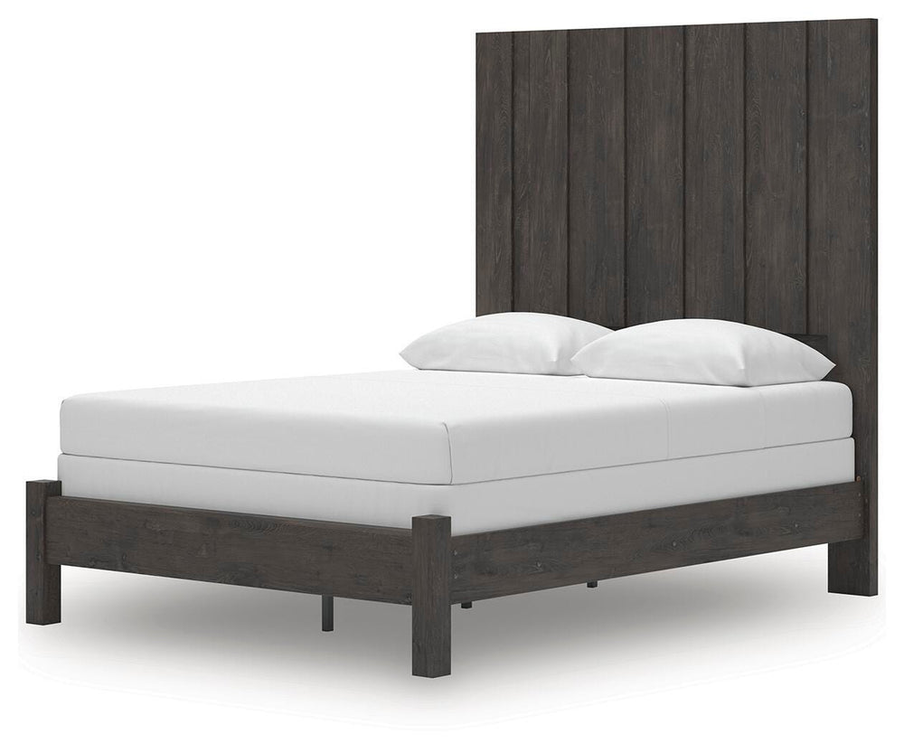 Fraluna Queen Panel Bed - Dark Gray (2)