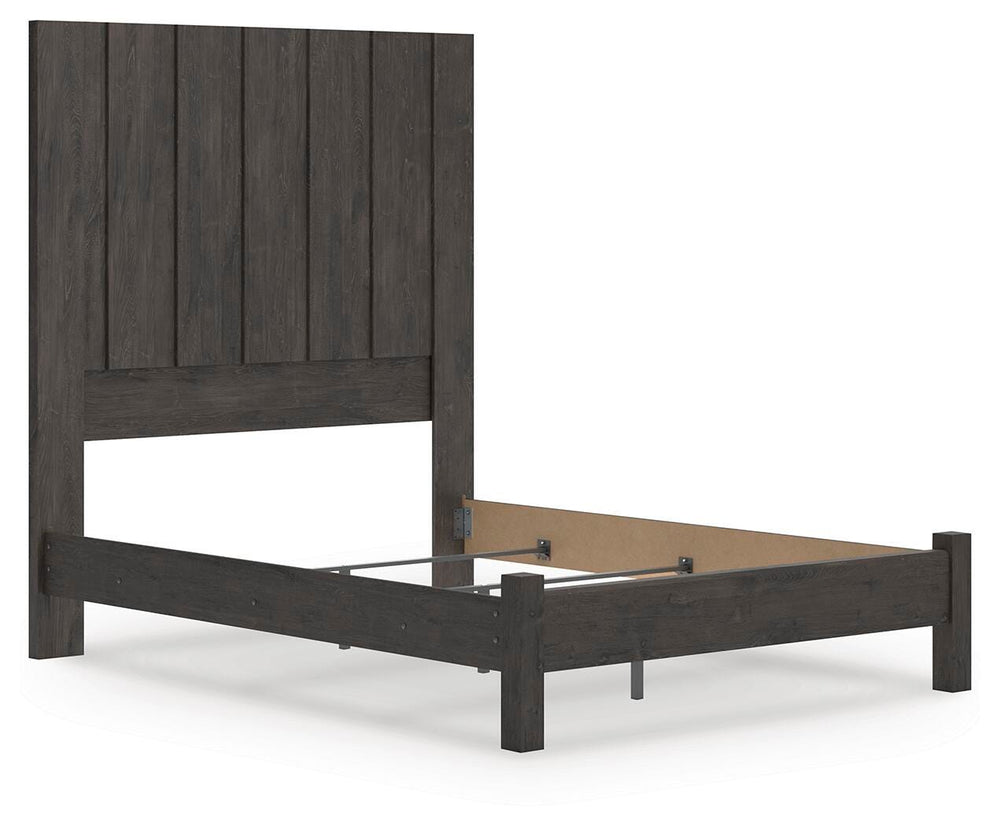 Fraluna Queen Panel Bed - Dark Gray (3)