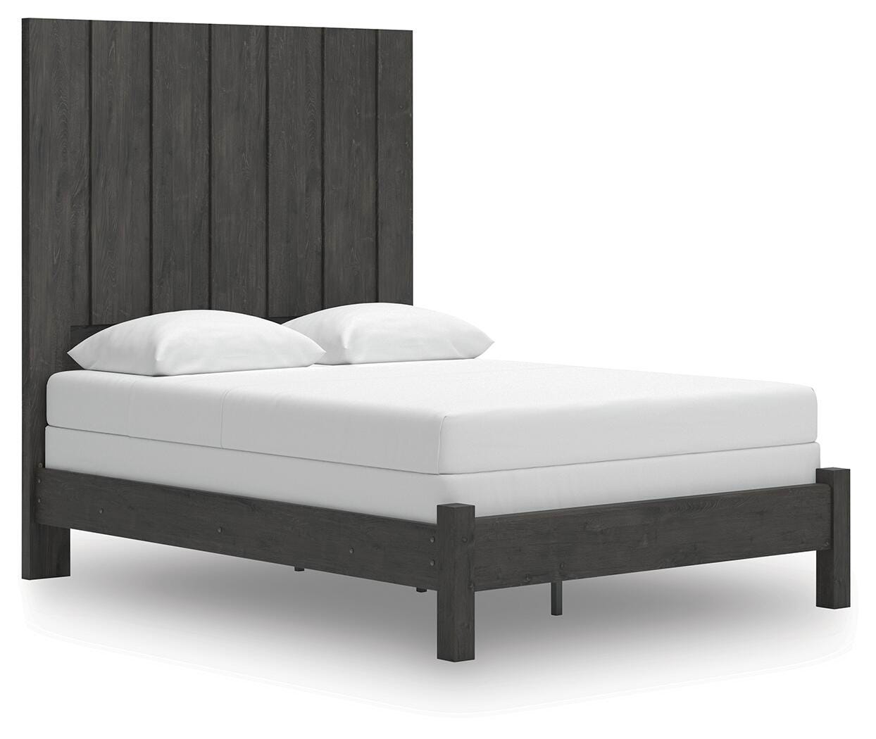 Fraluna Queen Panel Bed - Dark Gray (1)