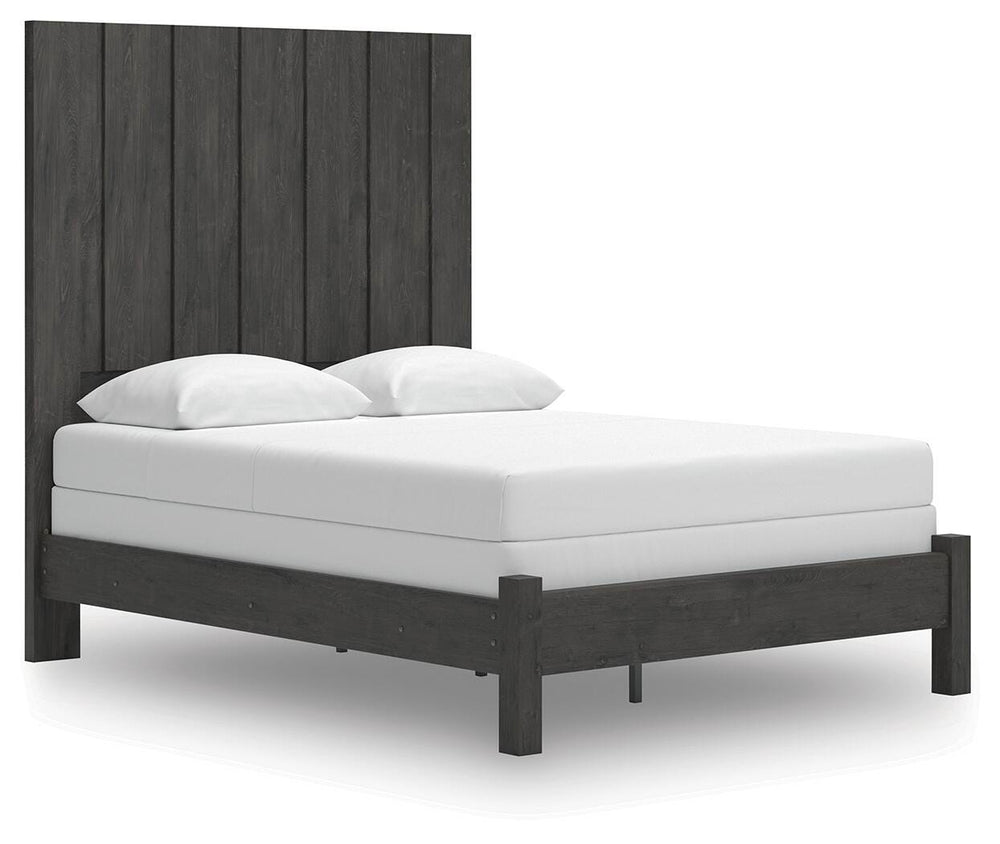 Fraluna Queen Panel Bed - Dark Gray (1)