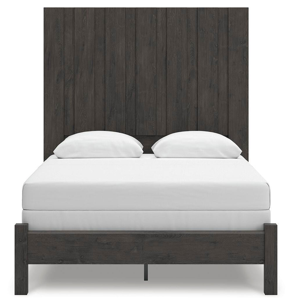 Fraluna Queen Panel Bed - Dark Gray (4)