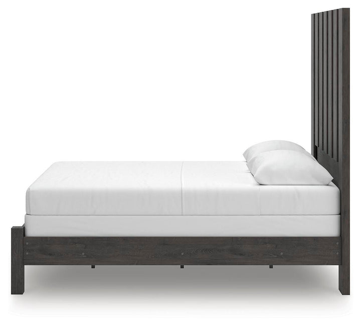 Fraluna Queen Panel Bed - Dark Gray (6)