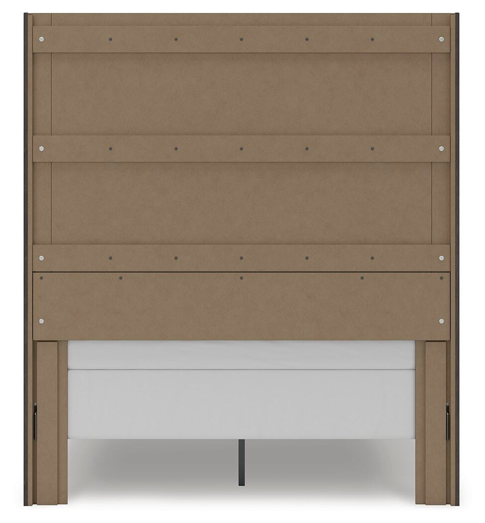 Fraluna Queen Panel Storage Bed - Dark Gray (7)