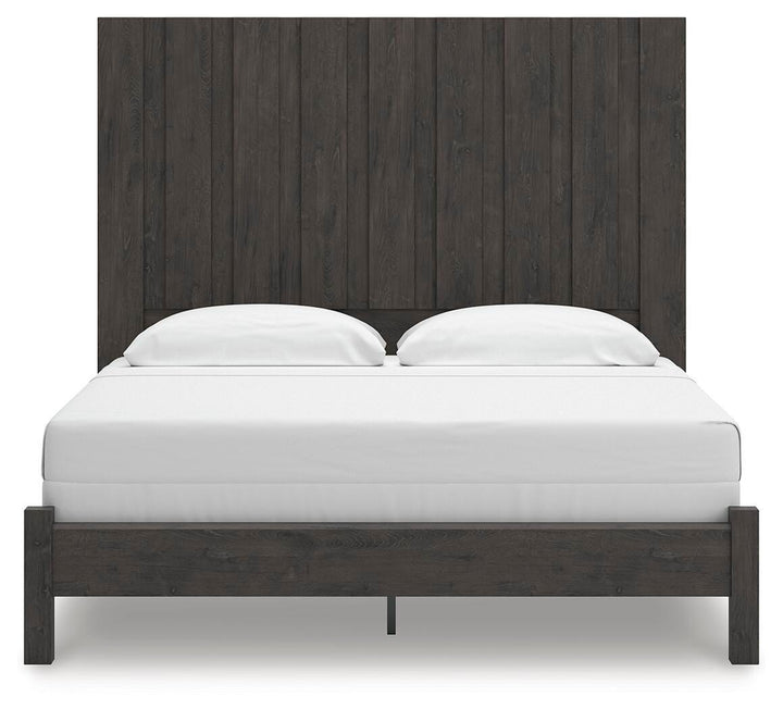 Fraluna King Panel Bed - Dark Gray (5)