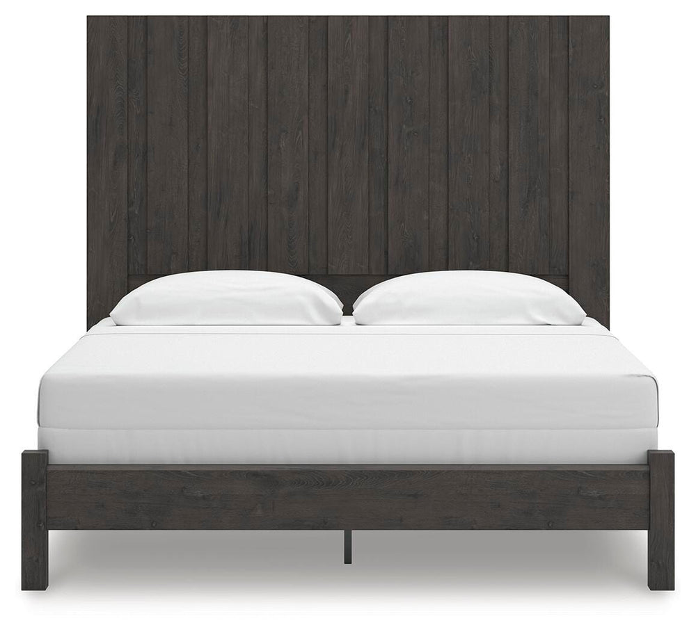 Fraluna King Panel Bed - Dark Gray (5)