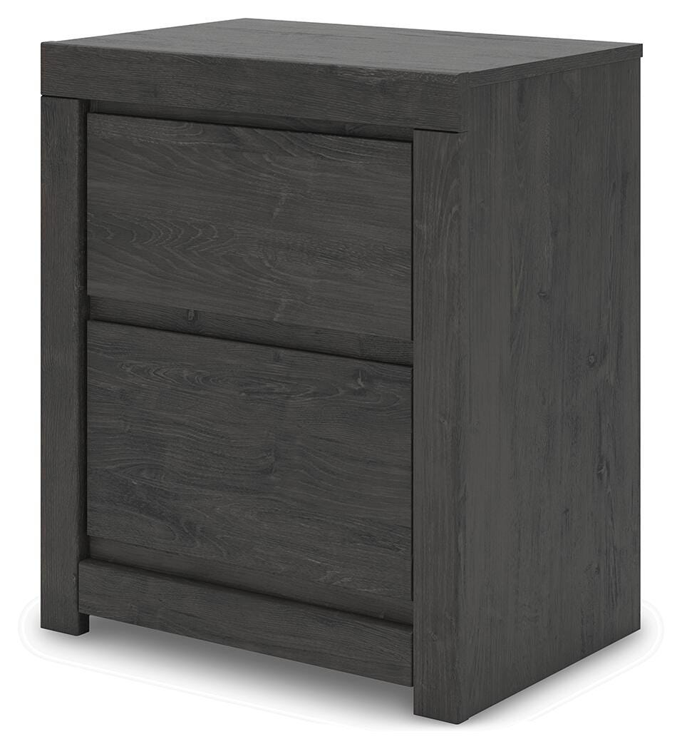 Fraluna Nightstand - Dark Gray (3)