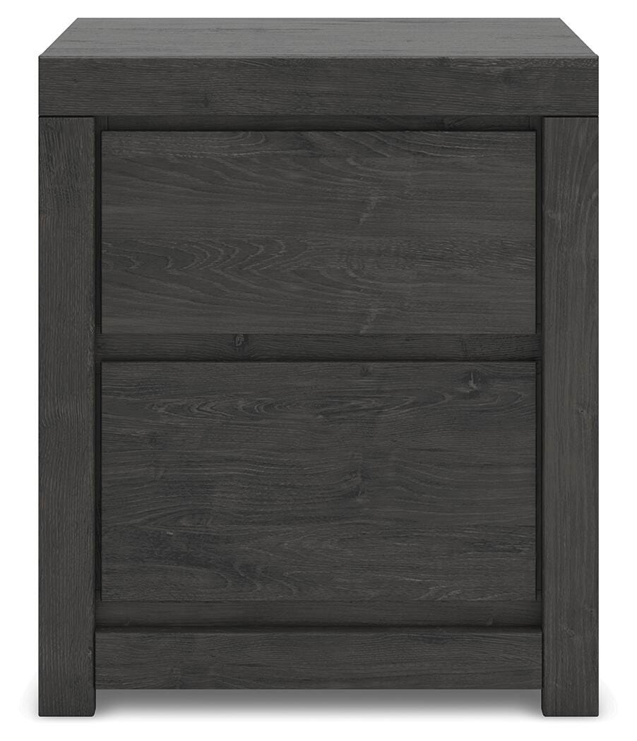 Fraluna Nightstand - Dark Gray (5)