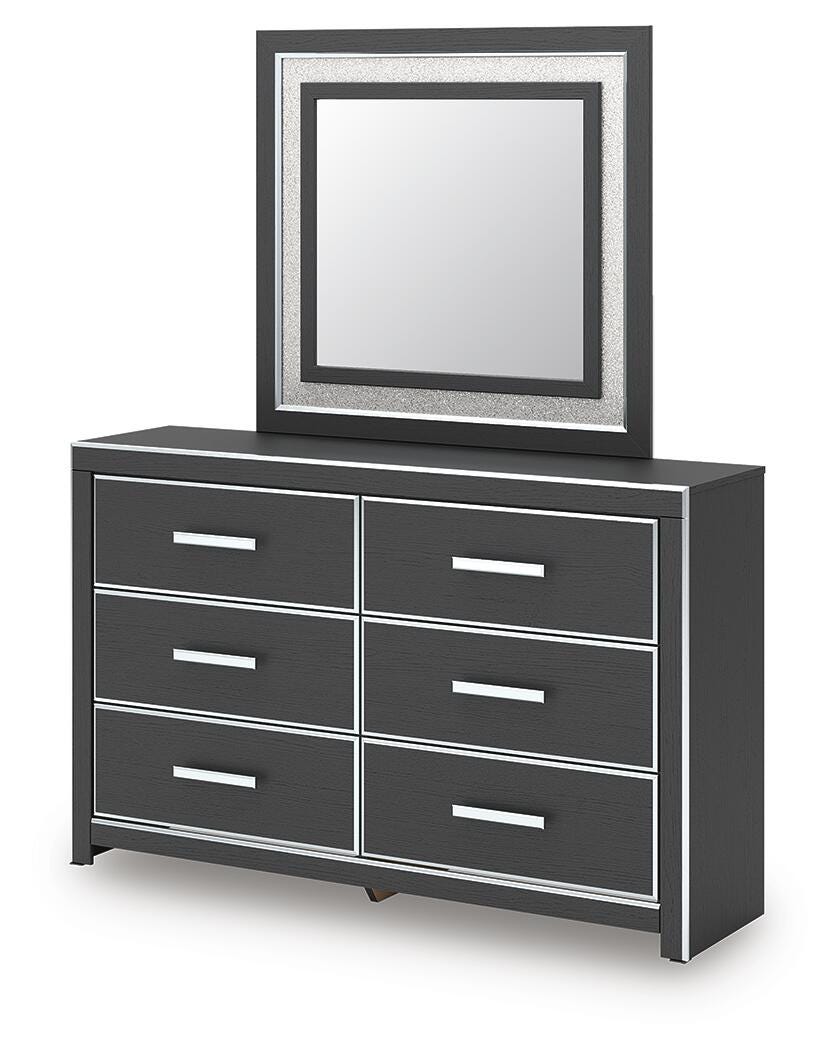 Zuraleus Queen Upholstered Bed, Dresser and Mirror (8)