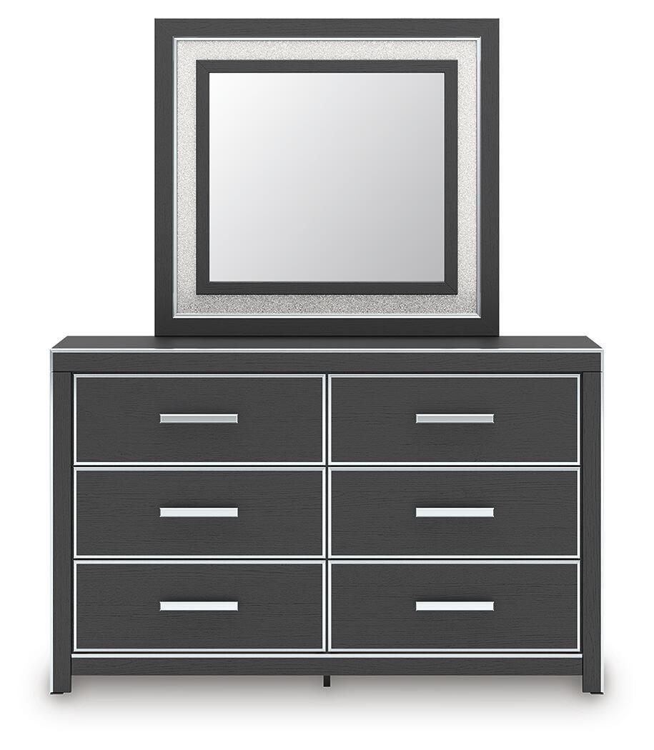 Zuraleus King Storage Bed, Dresser, Mirror, Chest and Nightstand (2)