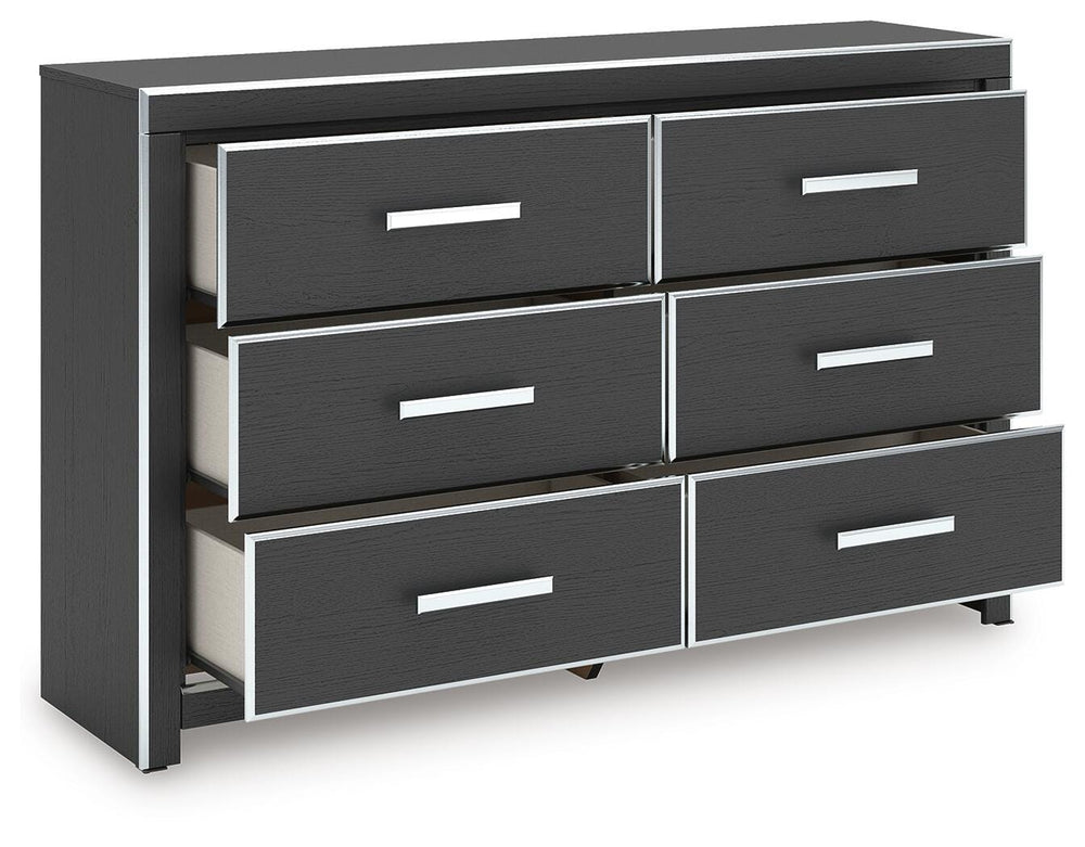 Zuraleus King Upholstered Bed, Dresser, Mirror and Nightstand
