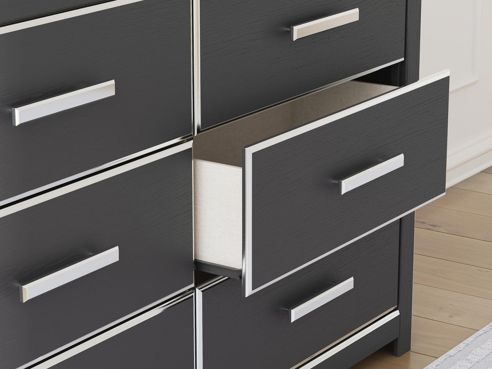 Zuraleus King Upholstered Bed, Dresser, Mirror and Nightstand