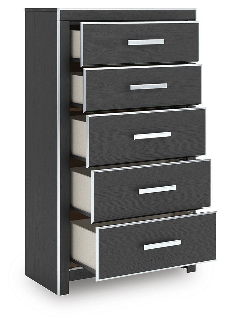Zuraleus Chest of Drawers - Black (3)