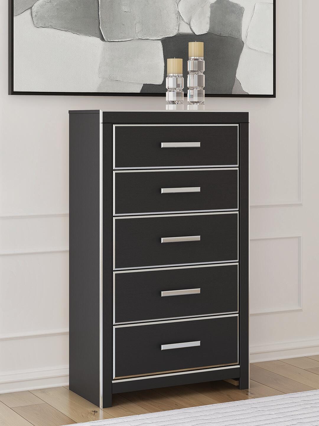 Zuraleus Chest of Drawers - Black (2)