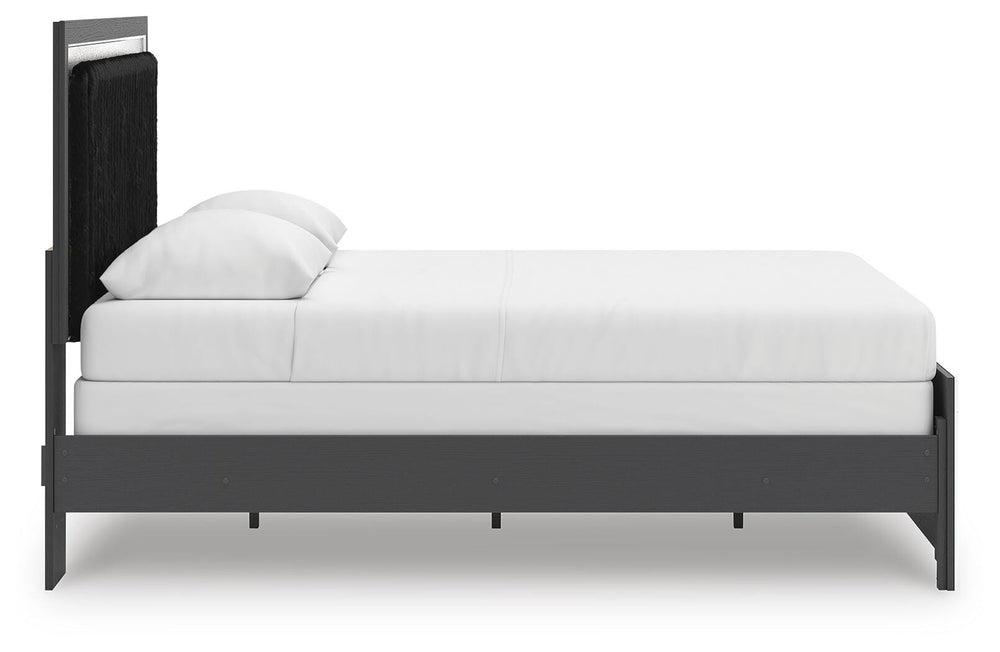 Zuraleus Queen Upholstered Panel Bed, Dresser and Mirror (11)