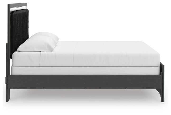 Zuraleus King Upholstered Panel Bed - Black (7)