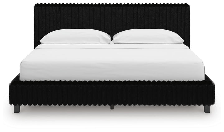 Zuraleus California King Upholstered Bed - Black (5)