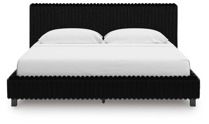 Zuraleus King Upholstered Bed - Black (5)