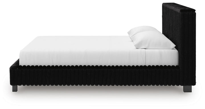 Zuraleus King Upholstered Bed - Black (7)