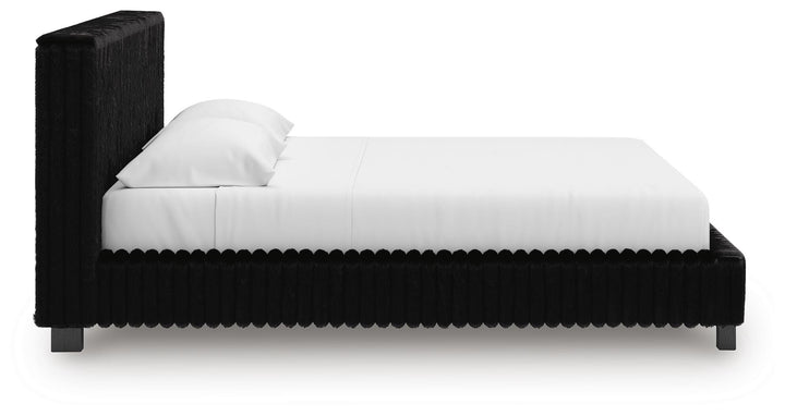 Zuraleus King Upholstered Bed - Black (8)