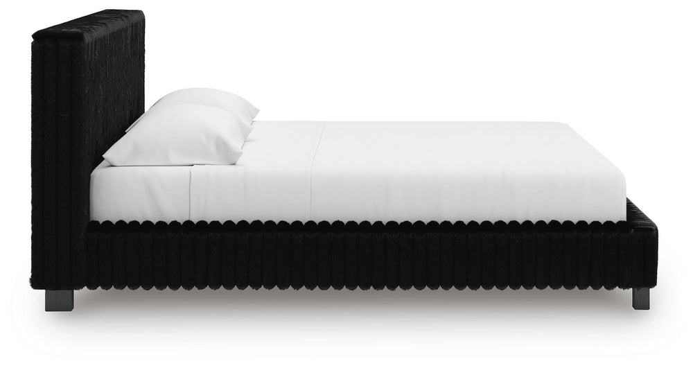 Zuraleus King Upholstered Bed - Black (8)