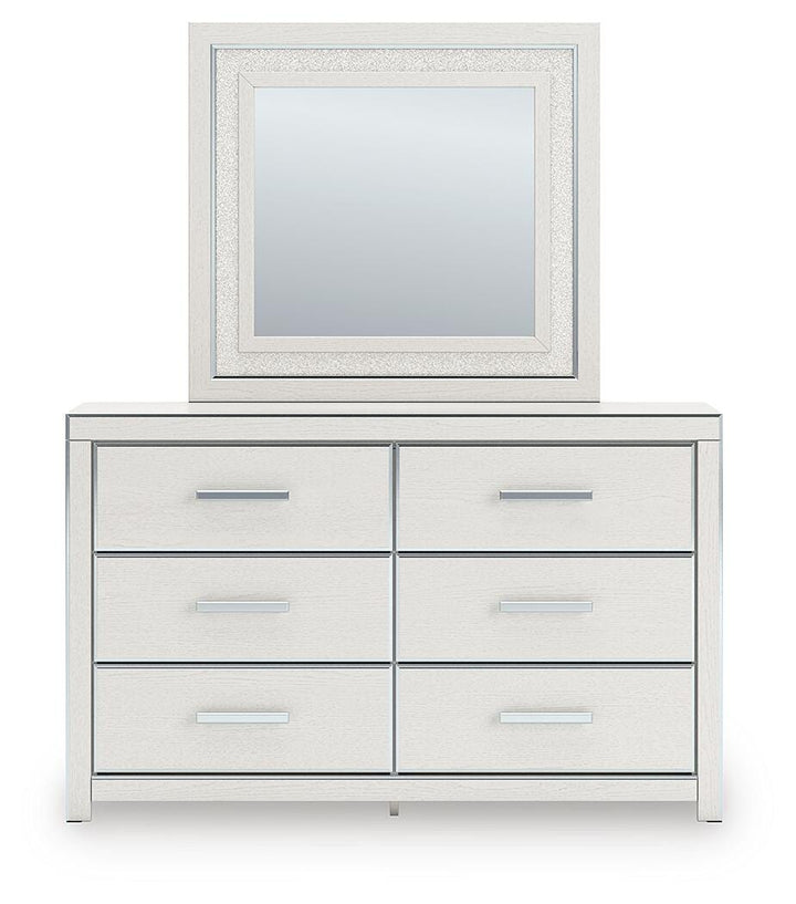 Zuraleus Queen Storage Bed, Dresser, Mirror and Nightstand - White (2)