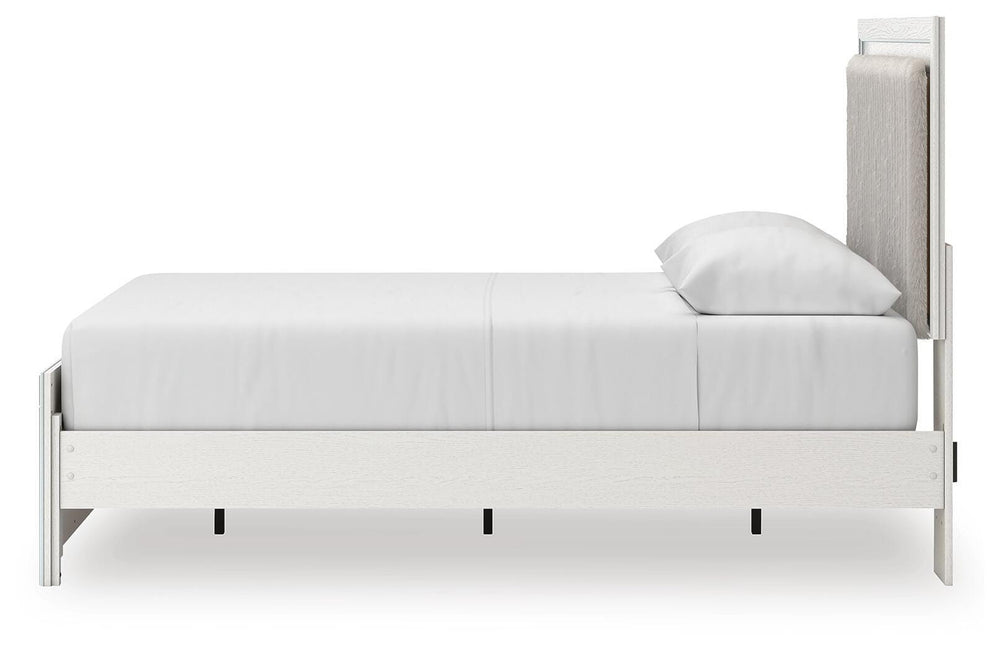 Zuraleus Queen Upholstered Panel Platform Bed, Dresser and Mirror (13)