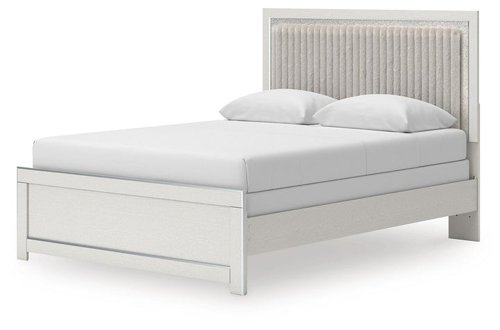 Zuraleus Queen Upholstered Panel Bed, Dresser, Mirror and Nightstand (13)