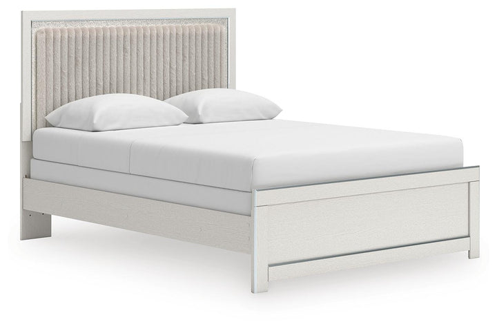 Zuraleus Queen Upholstered Panel Bed, Dresser, Mirror and Nightstand (9)