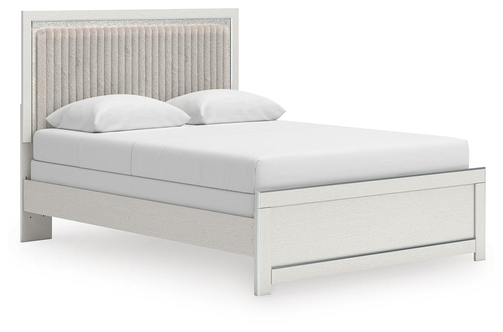 Zuraleus Queen Upholstered Panel Bed, Dresser, Mirror and Nightstand (9)