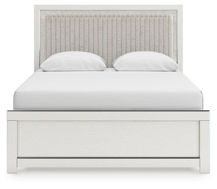 Zuraleus Queen Upholstered Panel Bed, Dresser, Mirror and Nightstand (8)