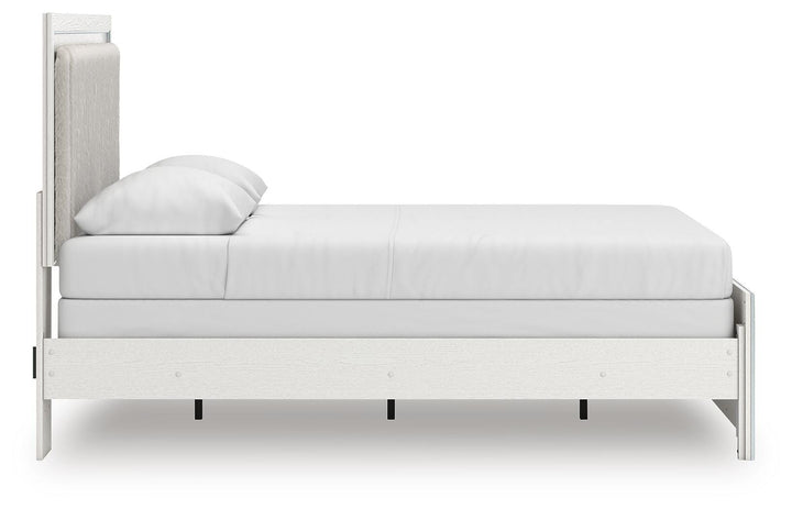 Zuraleus Queen Upholstered Panel Bed, Dresser, Mirror and Nightstand (10)