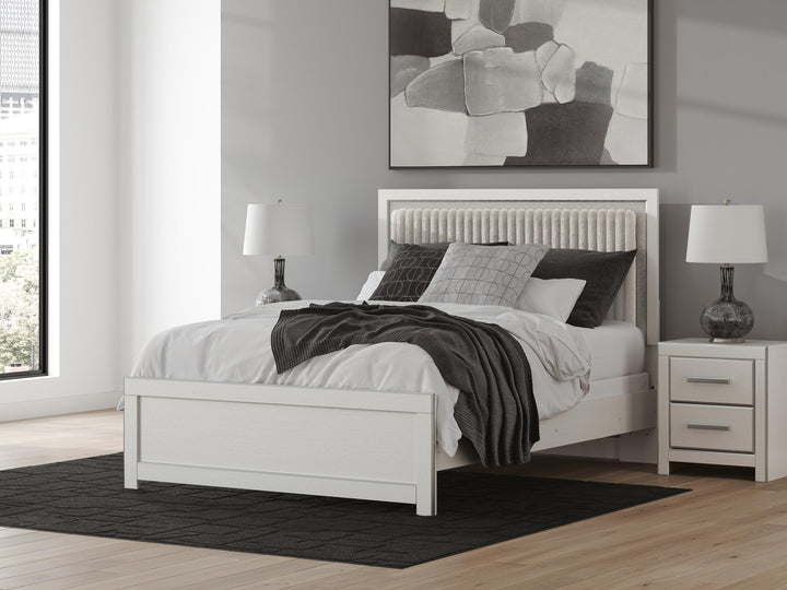 Zuraleus Queen Upholstered Panel Bed, Dresser and Mirror (16)