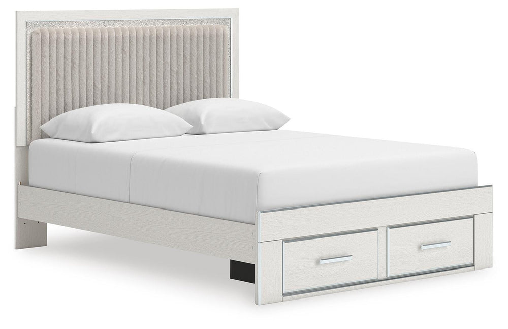 Zuraleus Queen Upholstered Panel Platform Storage Bed, Dresser and Mirror (10)
