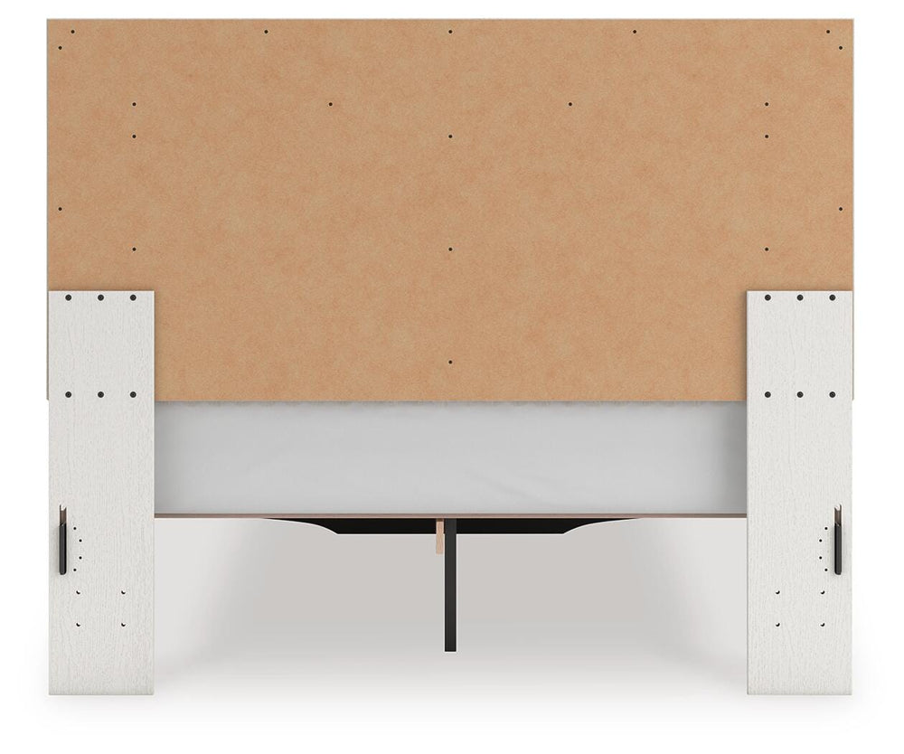 Zuraleus Queen Upholstered Panel Platform Storage Bed, Dresser and Mirror (13)