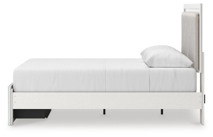 Zuraleus Queen Upholstered Panel Platform Storage Bed, Dresser and Mirror (14)