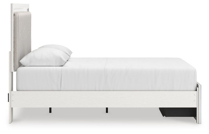 Zuraleus Queen Upholstered Panel Platform Storage Bed, Dresser and Mirror (12)
