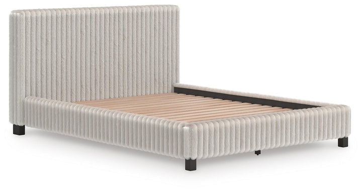 Zuraleus California King Upholstered Bed - White (6)