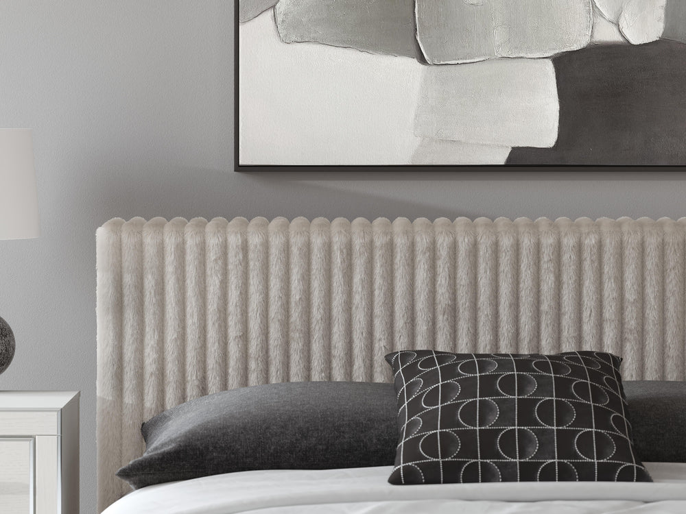 Zuraleus California King Upholstered Bed - White (7)