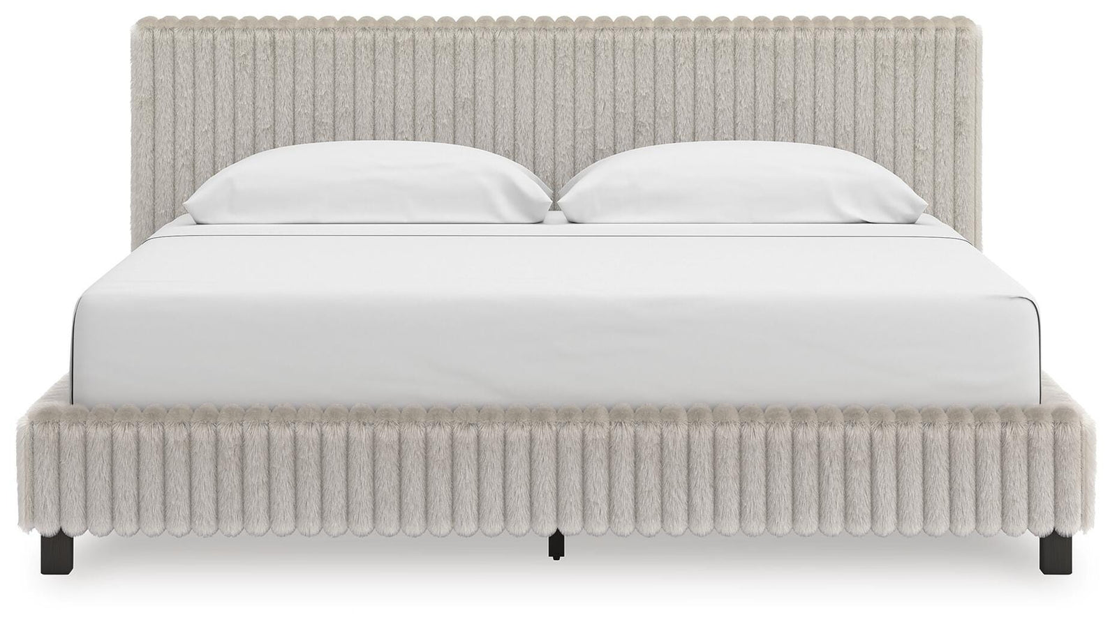 Zuraleus King Upholstered Bed - White (2)